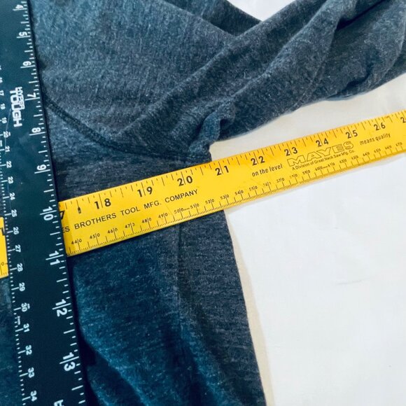 Vans Mens L Heathered Charcoal Gray Lightweight Hoodie - Picture 10 of 10